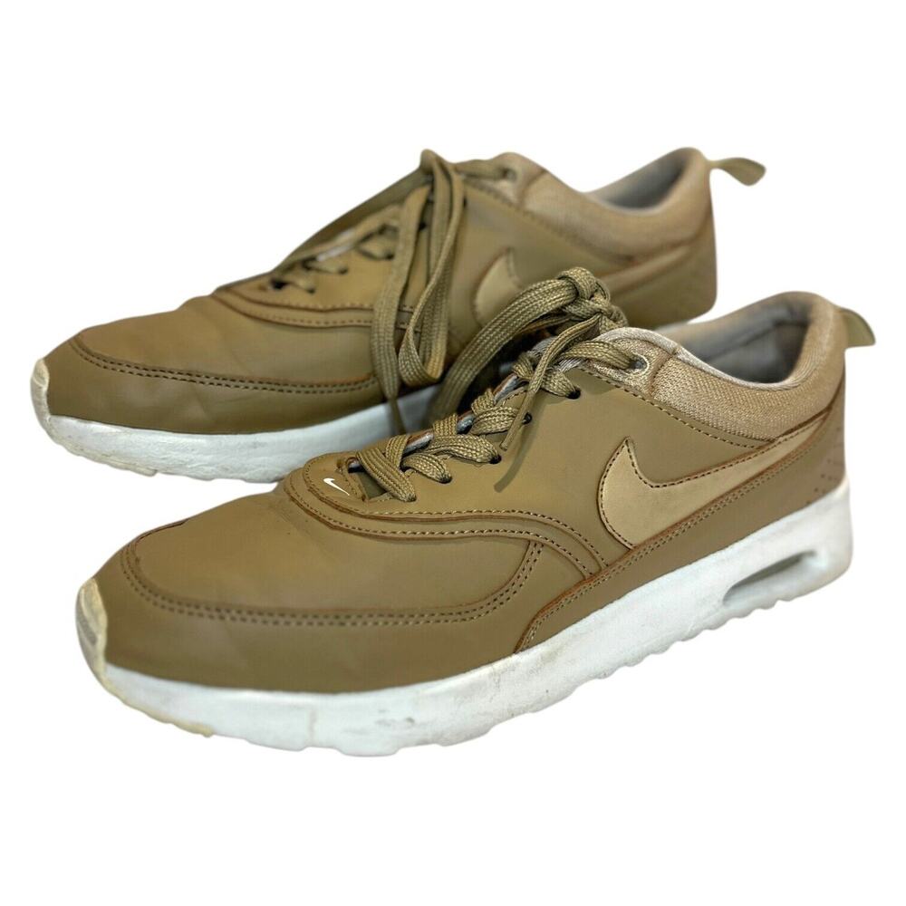 Nike Air Max‎ Thea Premium Dessert Camo Brown Sneakers Swoosh Lace-Up Womens 8